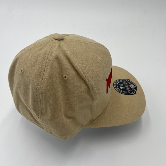Mitchell & Ness Tan Khaki Fitted Baseball Cap 7 3/8 Nostalgia Co Philadelphia - Picture 4 of 7